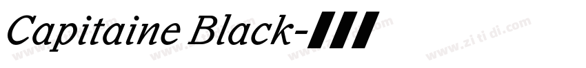 Capitaine Black字体转换